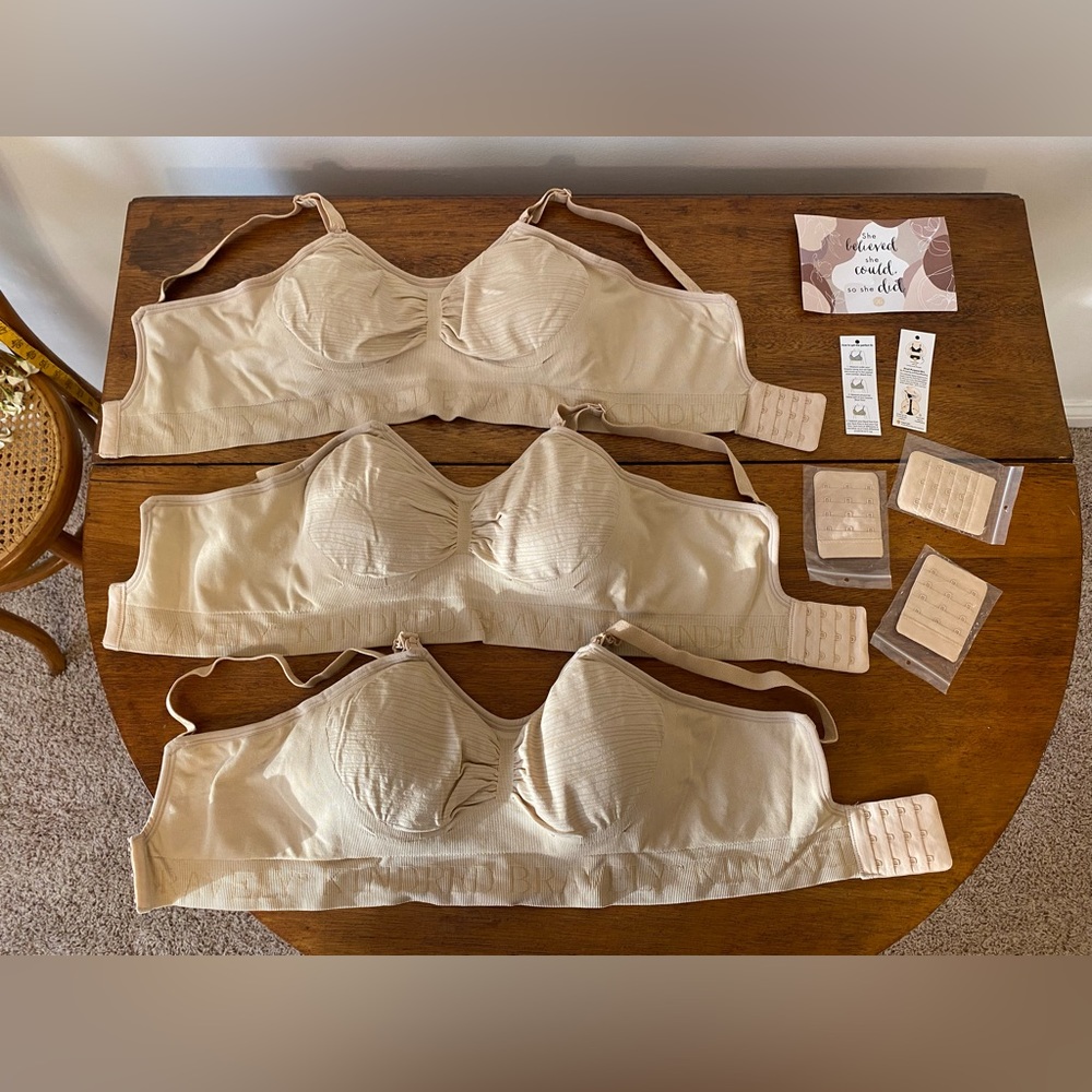Kindred Bravely Sublime® Hands-Free Pumping & Nursing Bra - 3 Pack - Medium